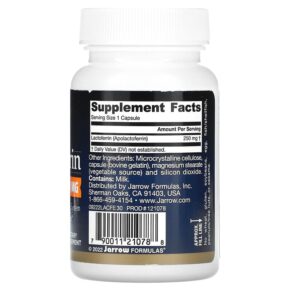 Jarrow Formulas Lactoferrin Freeze Dried 250 mg 30 Capsules 790011210788