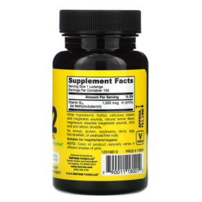 Jarrow Formulas Methyl B-12 Lemon 1.000 mcg 100 Chewable Lozenges 790011180012