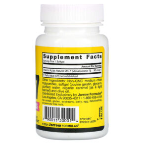 Jarrow Formulas MK-7 90 mcg 60 Softgels 790011300014
