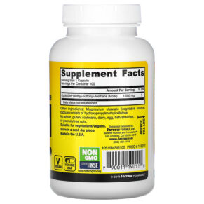 Jarrow Formulas MSM 1.000 mg 100 Veggie Caps 3 Jarrow Formulas MSM 1.000 mg 100 Veggie Caps 790011190110