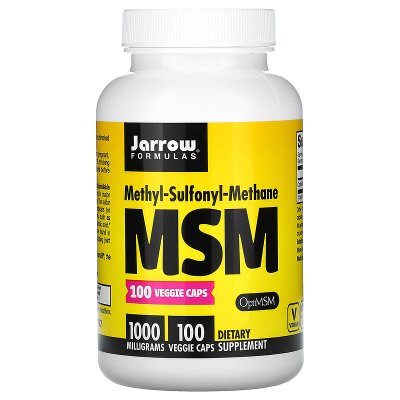 Jarrow Formulas MSM 1.000 mg 100 Veggie Caps 1 Jarrow Formulas MSM 1.000 mg 100 viên 790011190110