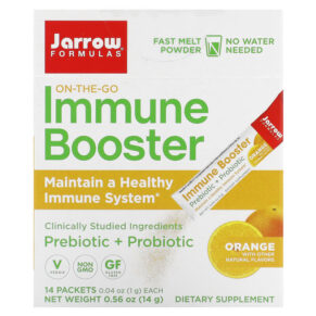 Jarrow Formulas On-The-Go Immune Booster Orange 14 gói 0.04 oz (1 g) 790011037309