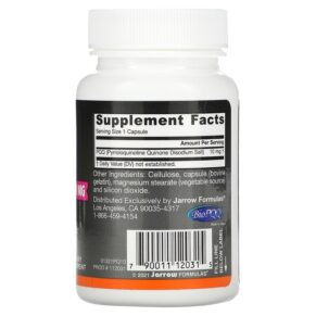 Jarrow Formulas PQQ 10 mg 30 Capsules 3 Jarrow Formulas PQQ 10 mg 30 Capsules 790011120315
