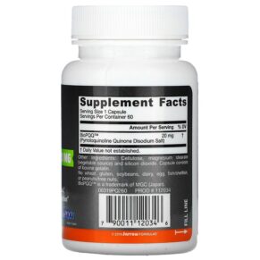 Jarrow Formulas PQQ 20 mg 60 Capsules 790011120346