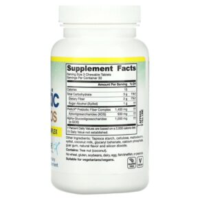 Jarrow Formulas Prebiotic XOS + a-GOS 90 Chewable Tablets 790011030454