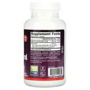 Jarrow Formulas Resveratrol 100 mg 120 Veggie Caps 790011140849