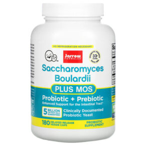 Jarrow Formulas Saccharomyces Boulardii Plus MOS 5 Billion 180 viên 790011030294