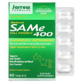 Jarrow Formulas SAMe (Disulfate Tosylate) 400 mg 60 viên 790011200420