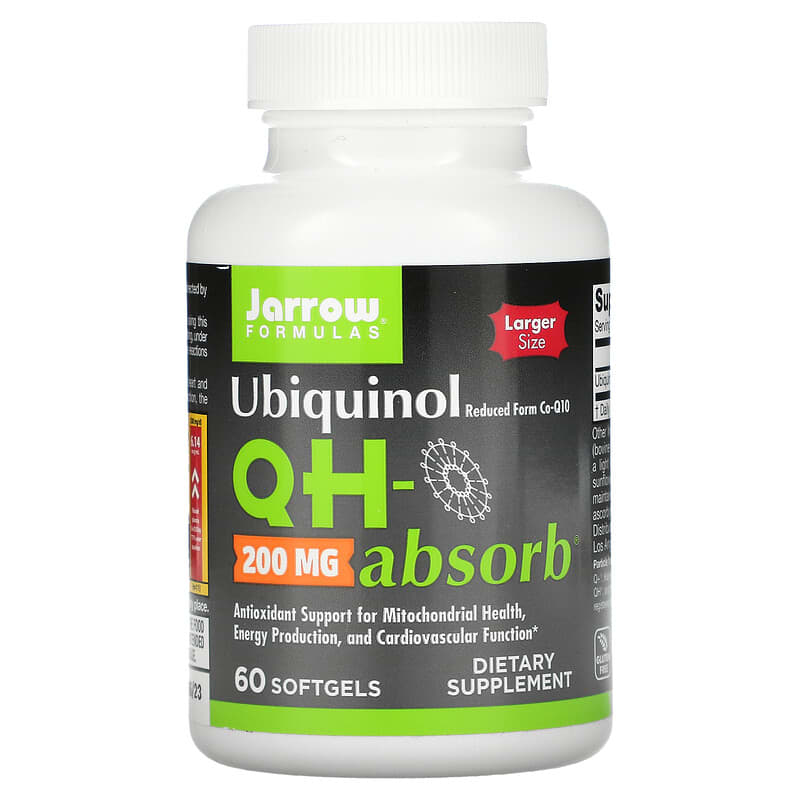 Jarrow Formulas Ubiquinol QH-Absorb 200 mg 60 Softgels 1 Jarrow Formulas Ubiquinol QH-Absorb 200 mg 60 viên 790011060260