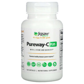 Jigsaw Health Pureway-C Plus + L-Lysine & Quercefit 120 viên 876634001641