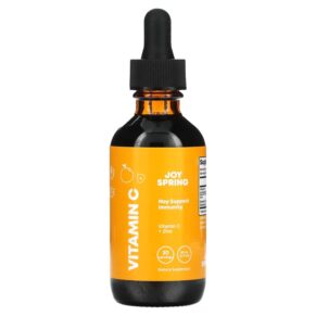 JoySpring Vitamin C + Zinc Ages 2+ 2 fl oz (60 ml) 850008889110