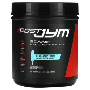 JYM Supplement Science BCAAs + Recovery Matrix Blue Artic Freeze 22.2 oz (630 g) 817047021413