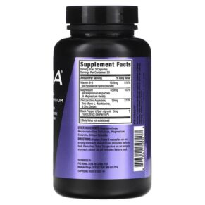 JYM Supplement Science ZMA Zinc & Magnesium 90 Vegetarian Capsules 817047020218