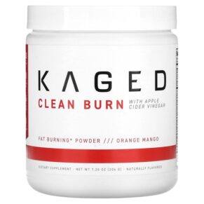 Kaged Clean Burn + Apple Cider Vinegar Orange Mango 7.2 oz (204 g) 850015107993