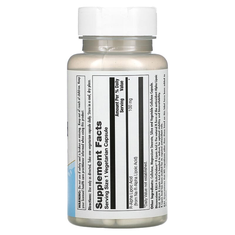 KAL ActivOxidant R-Lipoic Acid 100 mg 60 Vegetarian Capsules 8 Thành phần vi chất KAL ActivOxidant R-Lipoic Acid 100 mg 60 viên 021245502128