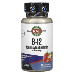 KAL B-12 Adenosylcobalamin Strawberry 1.000 mcg 90 Micro viên 021245988823