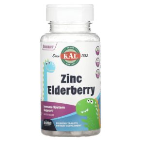 KAL Dinosaurs Zinc Elderberry Mixed Berry 90 Micro viên 021245552239