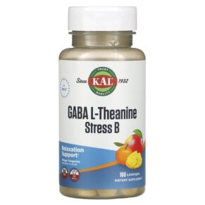 KAL GABA L-Theanine Stress B Mango Tangerine 100 viên 021245276913