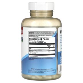 KAL High Absorption Magnesium Glycinate 350 160 VegCaps 021245390220