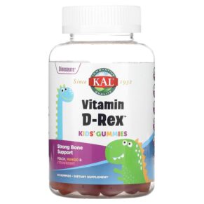 KAL Kids Vitamin D-Rex Peach Mango & Strawberry 60 viên 021245581338