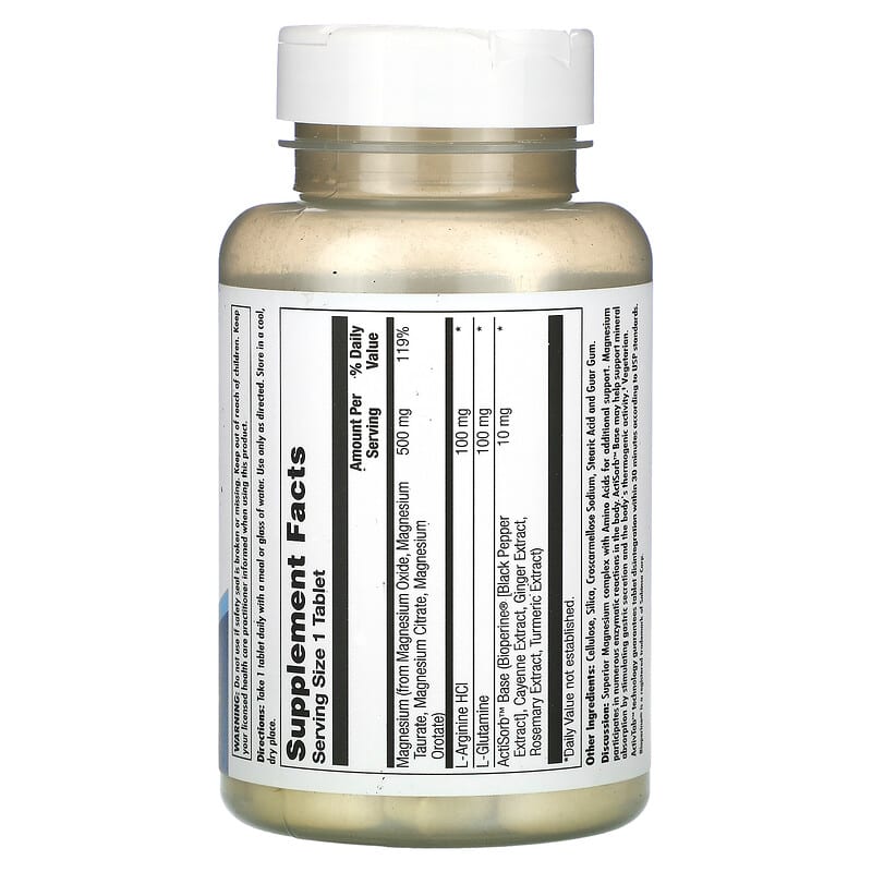 KAL Magnesium 500 mg 60 Tablets 8 Thành phần vi chất KAL Magnesium 500 mg 60 viên 021245573203