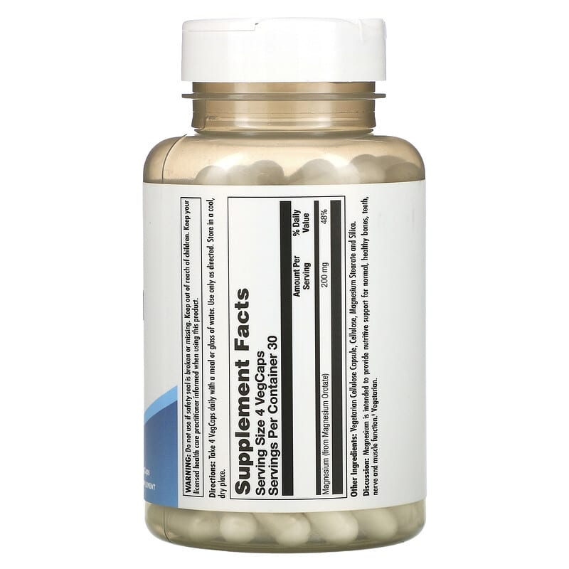 KAL Magnesium Orotate 200 50 mg 120 Vegcaps 8 Thành phần vi chất KAL Magnesium Orotate 200 50 mg 120 viên 021245710608