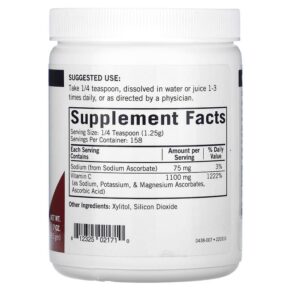 Kirkman Labs Buffered Vitamin C Powder Unflavored 7 oz (198.5 g) 812325021710