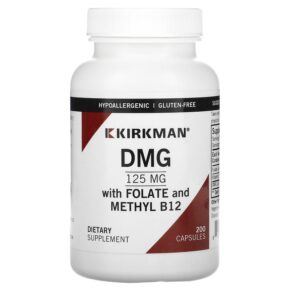 Kirkman Labs DMG + Folate & Methyl B12 125 mg 200 viên 812325021000