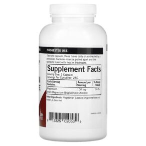 Kirkman Labs Magnesium Bisglycinate Chelate 100 mg 250 Capsules 812325020539