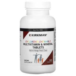 Kirkman Labs Multivitamin & Mineral Natural Mango Peach 120 viên 812325020959