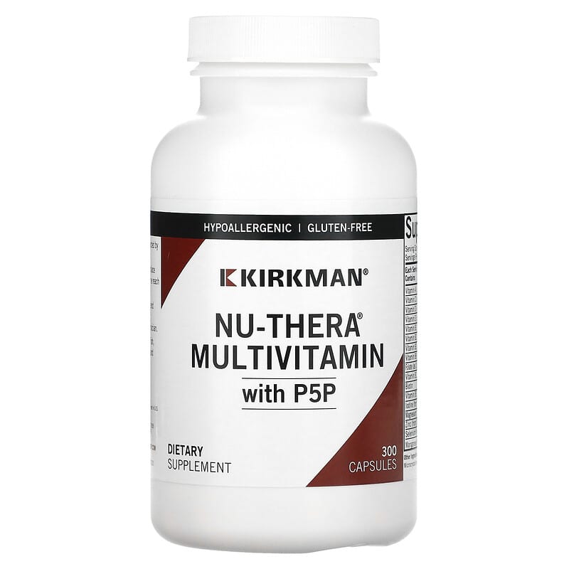 Kirkman Labs Nu-Thera Multivitamin with P5P 300 Capsules 1 Kirkman Labs Nu-Thera Multivitamin + P5P 300 viên 812325021208