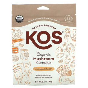 KOS Organic Mushroom Complex Superfood Booster 2.5 oz (70 g) 850015510434