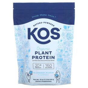 KOS Organic Plant Protein Blueberry Muffin 1.2 lb (546 g) 850015510908