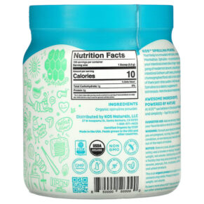 KOS Organic Spirulina Powder 13.5 oz (381.5 g) 850000503090
