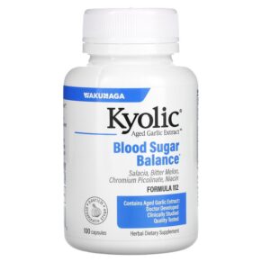 Kyolic Aged Garlic Extract Blood Sugar Balance 100 viên 023542112413