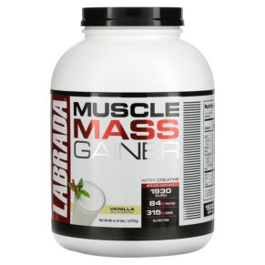 Labrada Nutrition Muscle Mass Gainer + Creatine Vanilla 6 lbs (2722 g) 710779570191