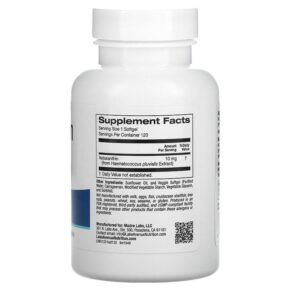 Lake Avenue Nutrition Astaxanthin 10 mg 120 Veggie Softgels 898220015405