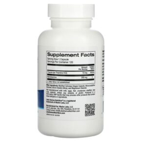 Lake Avenue Nutrition Benfotiamine with Thiamine 250 mg 120 Veggie Capsules 3 Lake Avenue Nutrition Benfotiamine with Thiamine 250 mg 120 Veggie Capsules 898220020096