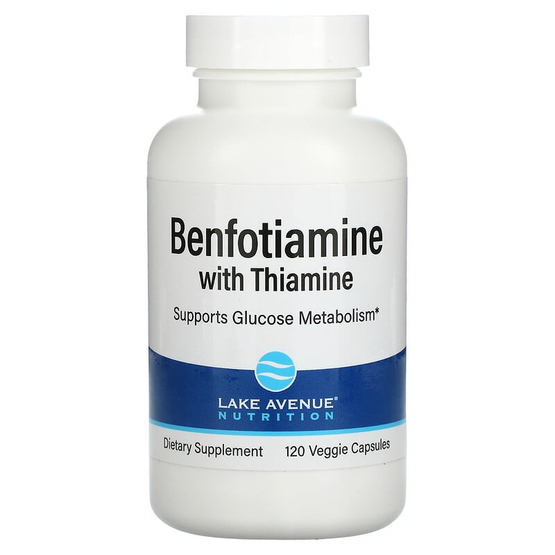 Lake Avenue Nutrition Benfotiamine with Thiamine 250 mg 120 Veggie Capsules 1 Lake Avenue Nutrition Benfotiamine + Thiamine 250 mg 120 viên 898220020096