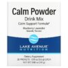 Lake Avenue Nutrition Calm Powder Drink Mix Blueberry Lavender 20 gói 0.19 oz (5.5 g) 898220020997