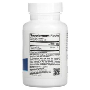 Lake Avenue Nutrition CoQ10 USP Grade Ubiquinone 100 mg 120 Veggie Capsules 898220014149