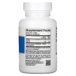 Lake Avenue Nutrition DHA from Marine Algae 200 mg 60 Veggie Softgels 898220014118
