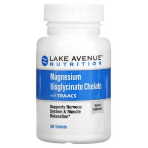 Lake Avenue Nutrition Magnesium Bisglycinate Chelate + TRAACS 100 mg 60 viên 898220016723