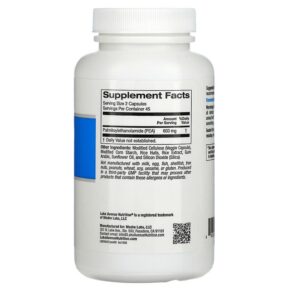 Lake Avenue Nutrition PEA (Palmitoylethanolamide) 90 Veggie Capsules 898220015955