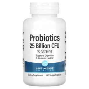 Lake Avenue Nutrition Probiotics 10 Strain Blend 25 Billion CFU 180 viên 898220014231