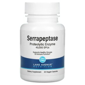 Lake Avenue Nutrition Serrapeptase Proteolytic Enzyme 40.000 SPUs 30 viên 898220015733