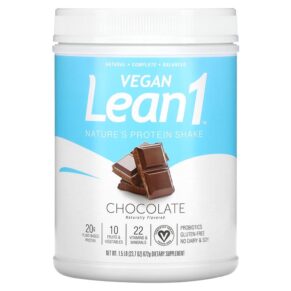 Lean1 Nature's Protein Shake Chocolate 1.5 lb (672 g) 810033014123