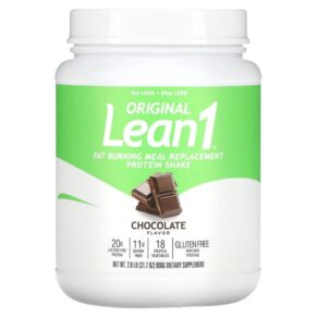 Lean1 Original Fat Burning Meal Replacement Protein Shake Chocolate 2 lb (900 g) 810033010491