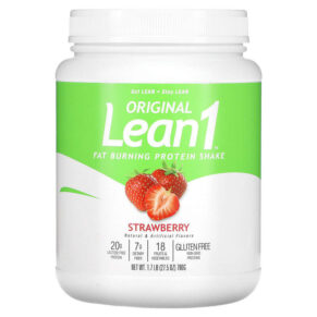 Lean1 Original Fat Burning Meal Replacement Protein Shake Strawberry 1.7 lb (780 g) 810033010941