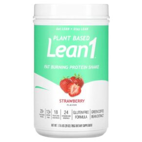 Lean1 Plant Based Fat Burning Protein Shake Strawberry 1.75 lbs (795 g) 810033013041
